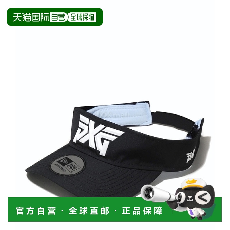韩国直邮PXG 多面徽标运动遮阳帽 魔术贴可调节 (H-UHW79-BLK) 腰