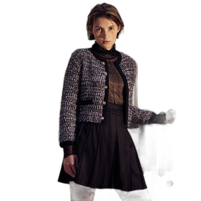 韩国直邮LOEUVRE正品 毛针织衫304821891Glittering High Neck To