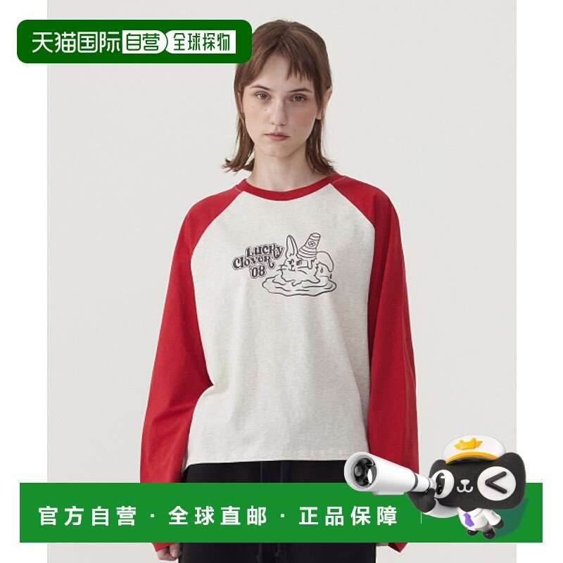 韩国直邮COVERNAT WOMAN 女士女装T恤CO2501LT70OT WOMEN RAGLAN O