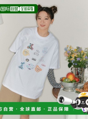 韩国直邮IST KUNST 上衣T恤 IK2CMMT507AWH