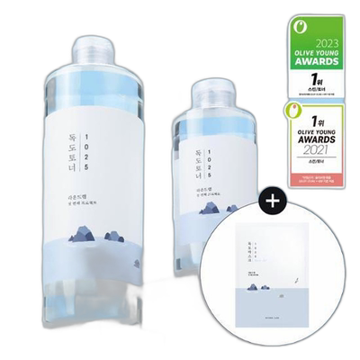 韩国直邮OLIVE YOUNG专享 Roundlab 独岛爽肤水套盒爽肤水50正品