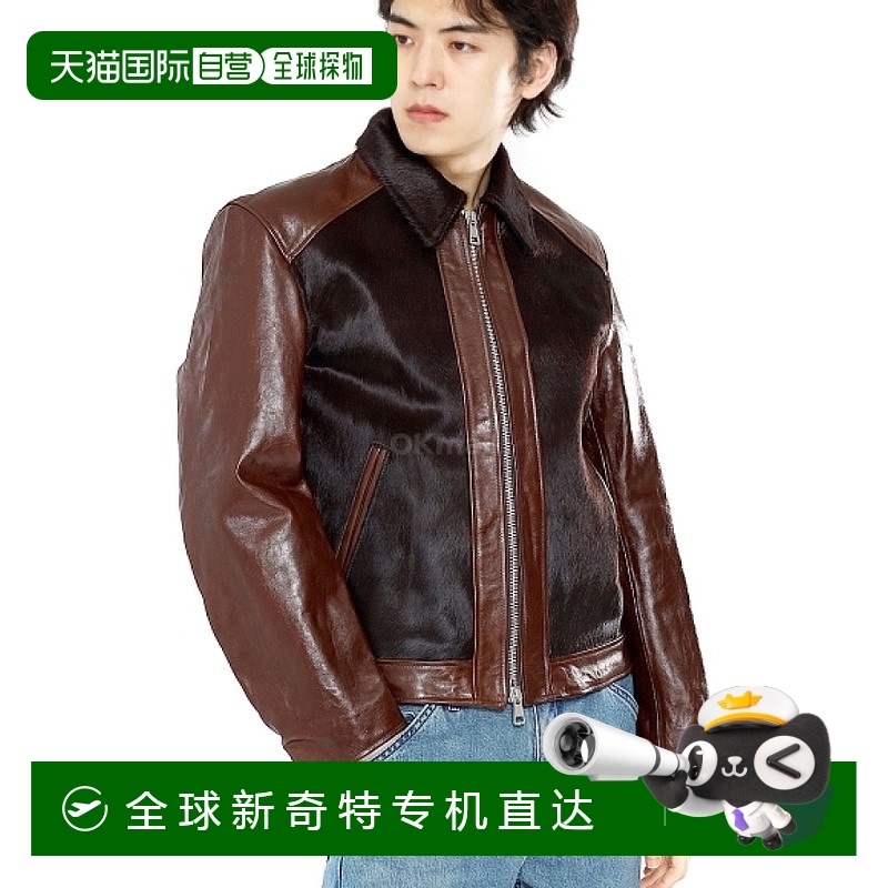 韩国直邮OUR LEGACY ANDALOU 托斯卡纳棕色毛皮夹克 男士皮夹克