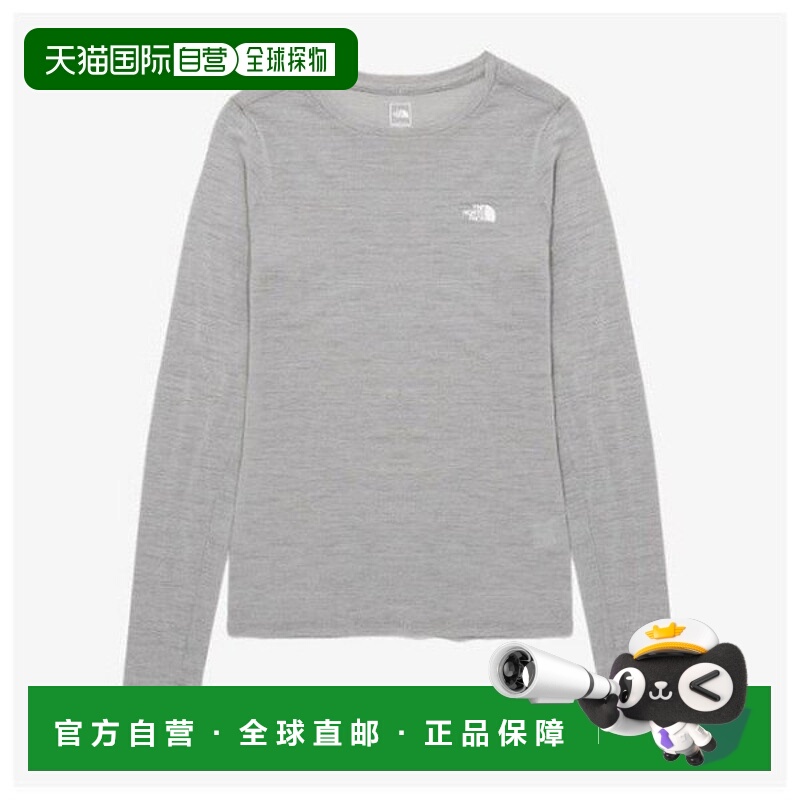 韩国直邮THE NORTH FACE M 长袖 Tee DQC NT7TP90F 女士美丽诺羊