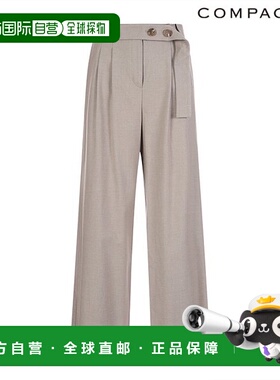 韩国直邮compagna 宽版腰带长裤_CABW0-WPL050休闲裤阔腿裤