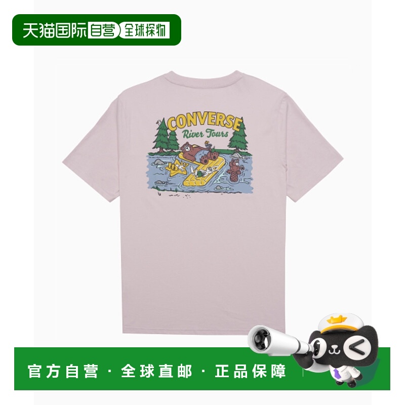 韩国直邮CONVERSE 男士T恤10026675-A03River Tours T-Shirt BLUS
