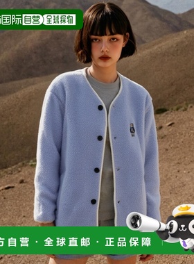 韩国直邮YALE EMBROIDERY DAN NO COLLOR BOA FLEECE JACKET LIGH