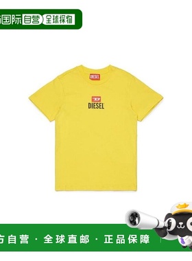 韩国直邮DIESEL Diesel 儿童 D 图案圆领T恤 J02326KYAWX K214 TP