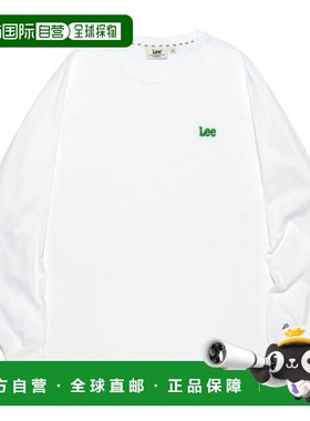 韩国直邮LEE LEE 小号抽动徽标长袖T恤 白色 LE2501LT02WH