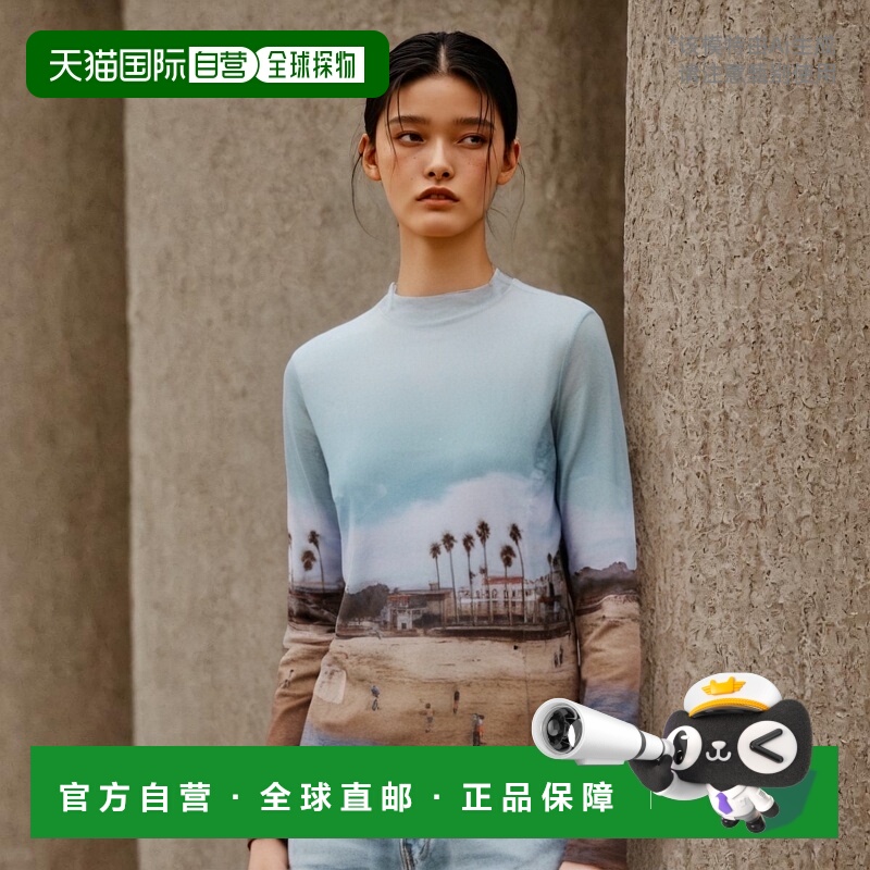 韩国直邮MALBON GOLF女士女装T恤M4322PIN13MUL Califonia beach C