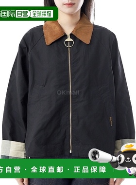 韩国直邮Barbour Catlin女款长袖防水夹克外套翻领纯棉LSP0203