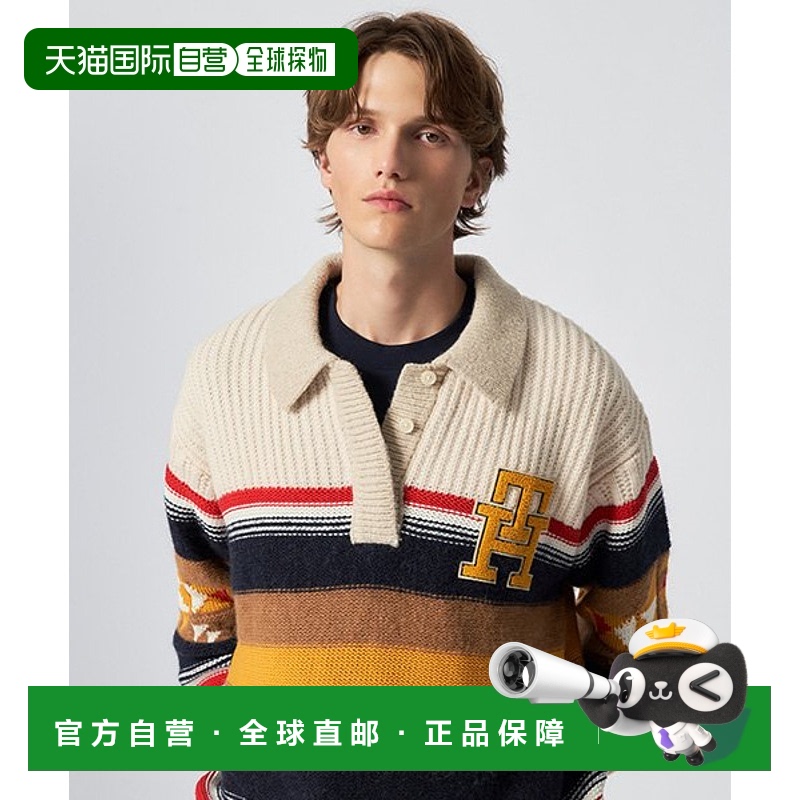 韩国直邮TOMMY HILFIGER 男士男针织T12D7KPO860MA1YBL长袖上衣