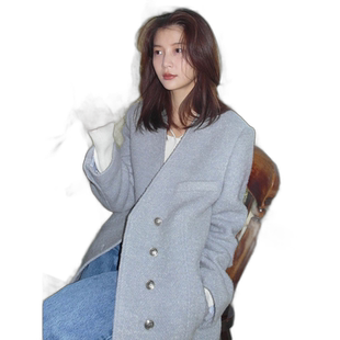 韩国直邮LOEUVRE正品 女士精品303998144Collarless Boucle Jacke