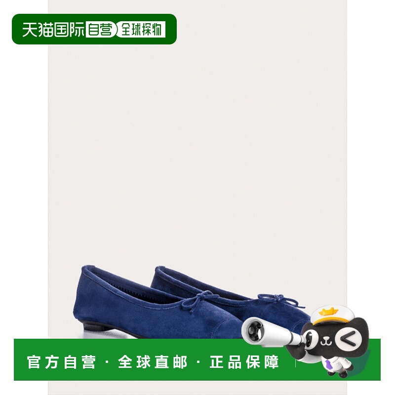 韩国直邮REQINS 芭蕾舞鞋羊皮蝴蝶结一脚蹬复古平底鞋女潮TT-0005