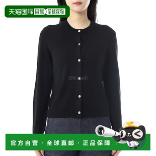 韩国直邮Theory 羊绒圆领开衫 (O0818705 001) 开襟衫