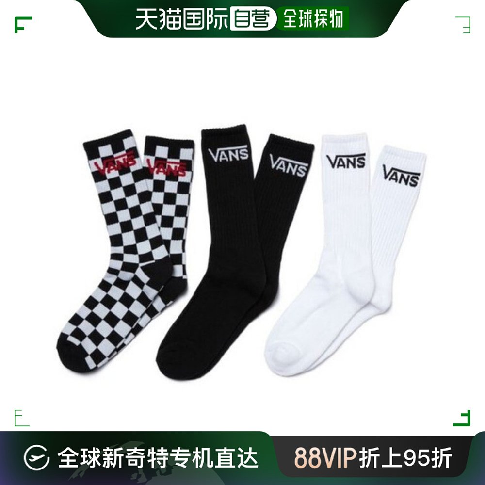 韩国直邮Vans 运动袜 Vans 徽标袜子 3 件套 VN000F0XY28