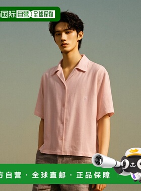 韩国直邮YALE WOMENS CROP LINEN SHIRT PINK男衬衫YD04SH2602PI