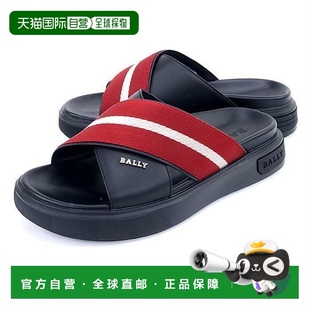 JAKE I921男女通用 金属徽标绑带拖鞋 韩国直邮BALLY
