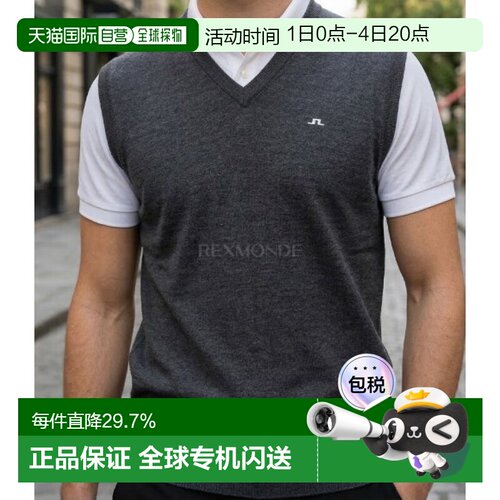 韩国直邮J.LINDEBERG Liam针织背心（GMKW12909-U242） 针织衫/背