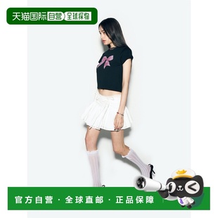 LACE 韩国直邮ASIF SHIRRING 女士半身裙CA24ASK001WT MINI CALIE