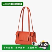 韩国直邮FIND 翻盖褶纹橘色小方包 KAPOOR新品 女包单肩手提时尚