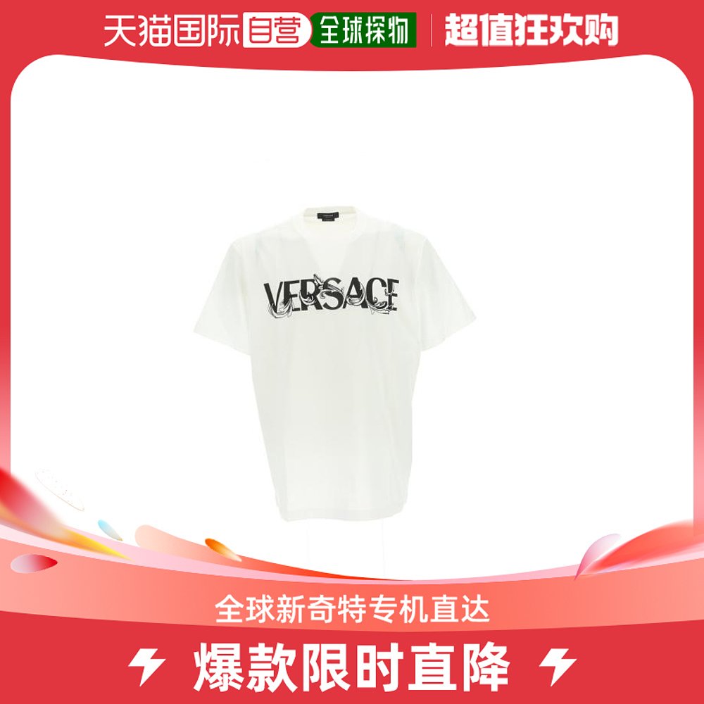 韩国直邮VERSACE23FW短袖T恤男1006974 1A04949 1W010BIANCO