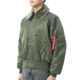 Корейская прямая почтовая почта Alpha Industries B-15 Bomber Jacket Moss Green Men's Jacket