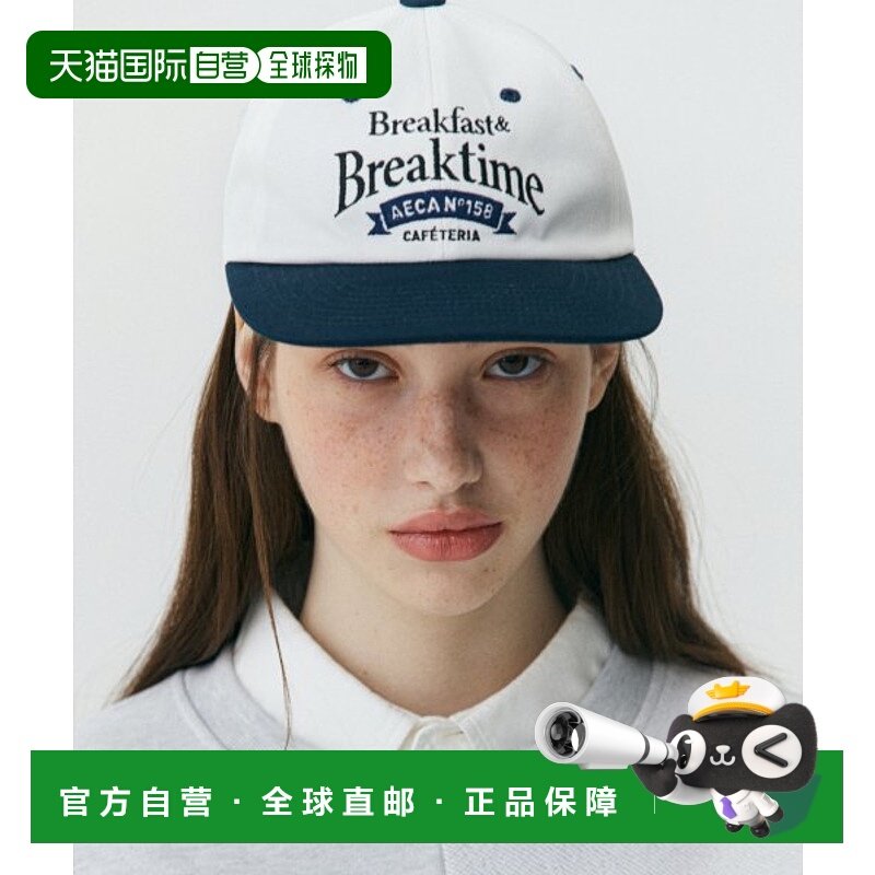 韩国直邮AECA 女士帽子AWCMSSBBACAST002C6WA CAFE CAP-WHITE