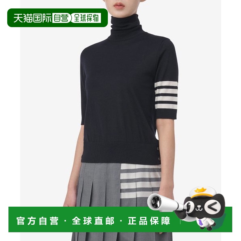 韩国直邮THOM BROWNE 毛针织衫女士FKA434AY1014415FW23 4 BAR TUR
