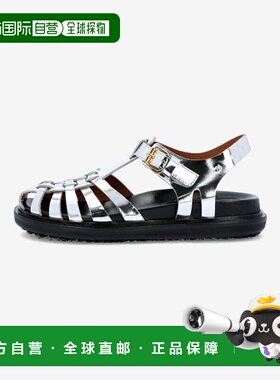 韩国直邮MARNI 凉鞋女士SAMS016901P041000N20 MIRROED LEATHER FI