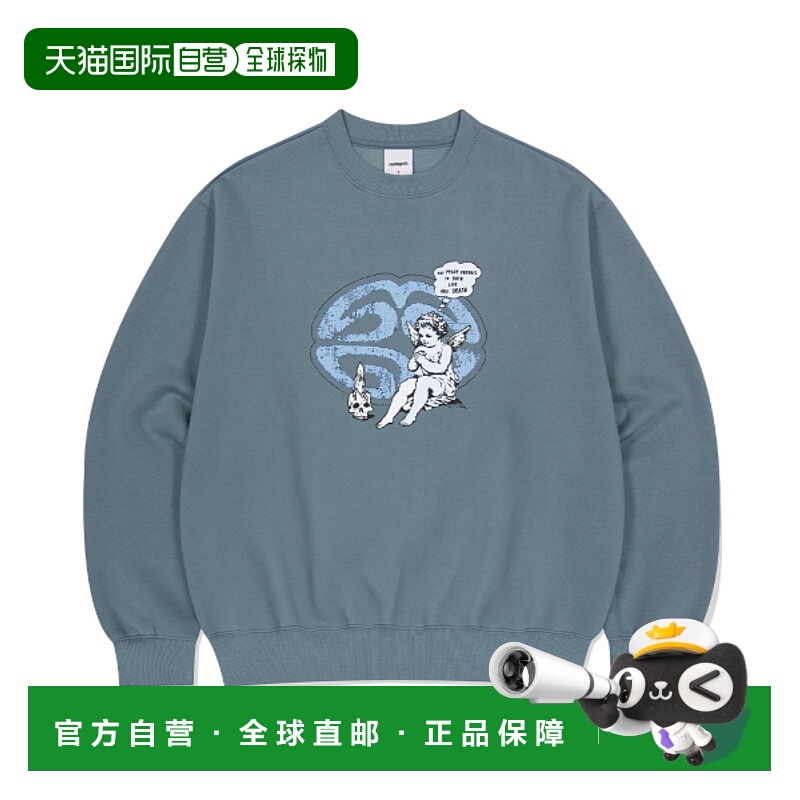 韩国直邮MAHAGRID 男士卫衣MG2EFMM461ABL ANGEL ECLIPSE SWEATSH