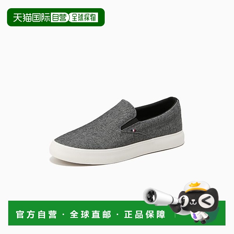 韩国直邮TOMMY HILFIGER T52F1ARS190MT1BDS 哈莱姆帆布拖鞋（黑