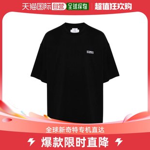韩国直邮VETEMENTS24SS短袖 T恤女UE64TR500BWBlack
