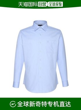 韩国直邮Daks 衬衫 [SOLID] DD绣花 蓝色衬衣 普通版型 (DJG1SHDL