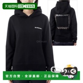 99新未使用 韩国直邮BURBERRY Hospery 方形印花棉质连帽衫