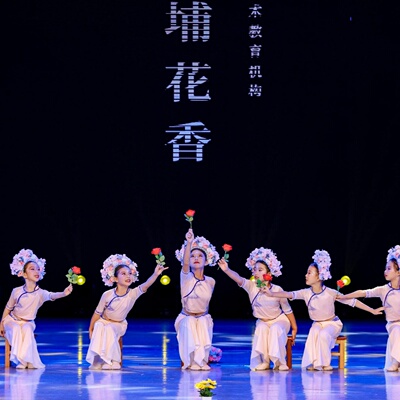 中国古典舞蹈埔花香儿童演出服