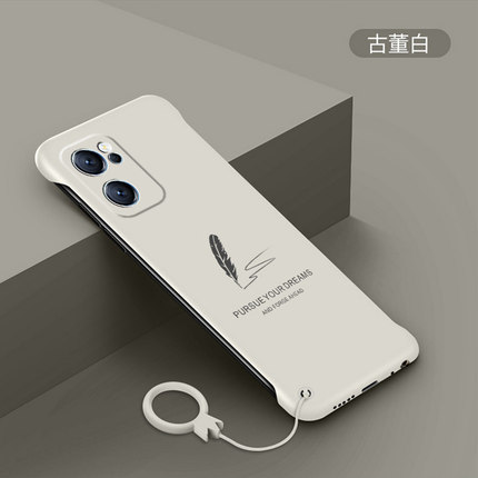 opporeno7手机壳reno7pro超薄无边框羽毛款磨砂硬壳OPPO镜头全包保护壳防摔限量版reno7se个性网红保护套