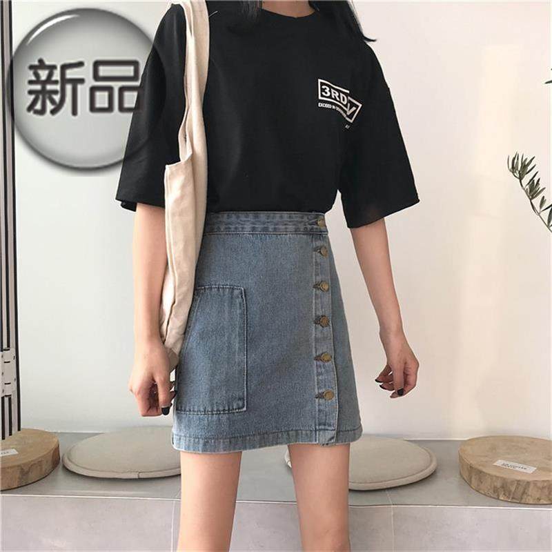 女款夏日气质半裙韩版裙子女i式大号街头风夏装大码牛仔短裙短裤在类目 女装/女士精品, 半身裙中 - 来自Buy2taobao.com提供专业的淘宝代购服务