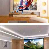 手拉幕布投影仪幕布家用高清投影幕布手动幕布投影家用投影布家用