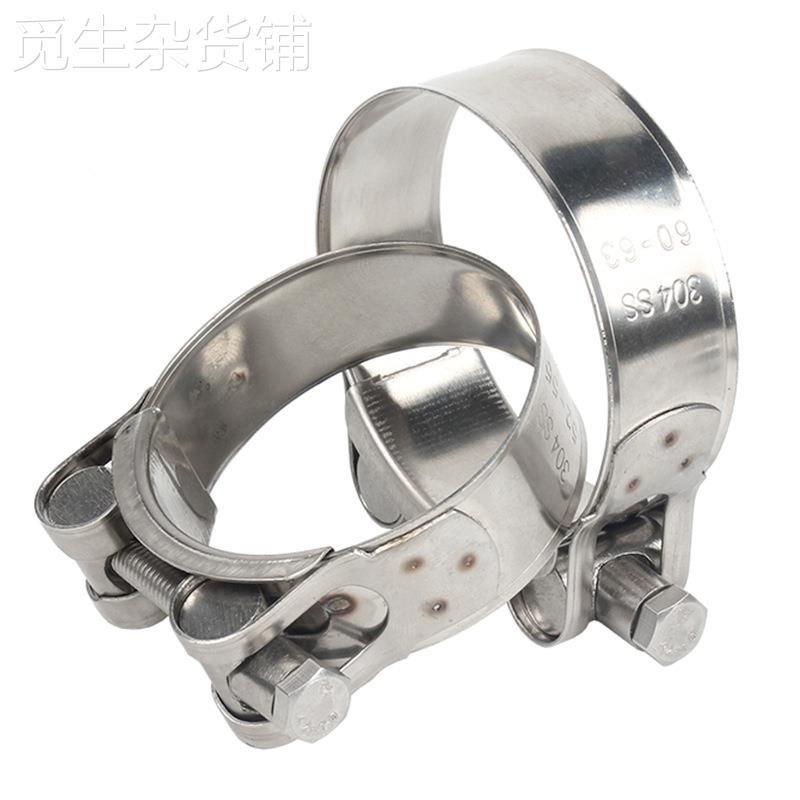 304不锈钢强力箍欧式喉箍管箍加厚管卡抱箍固定圈卡扣水管箍管夹