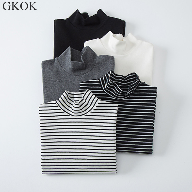 a类儿童保暖半高领打底衫男童女童黑白色厚棉中领秋冬长袖上衣t恤,童装/婴儿装/亲子装,T恤,淘宝优惠券,粉丝福利购,淘宝优惠卷