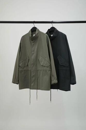 现OBJECT韩国东大门2026秋 立领抽绳纽扣休闲风衣外套