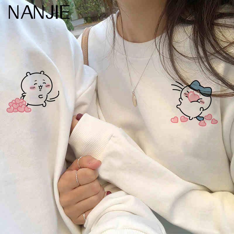 吉伊卡哇联名卫衣加绒情侣装上衣