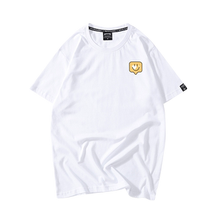 张新成周边同款衣服笑脸短袖T恤女欧美小众潮牌纯棉休闲夏季上衣