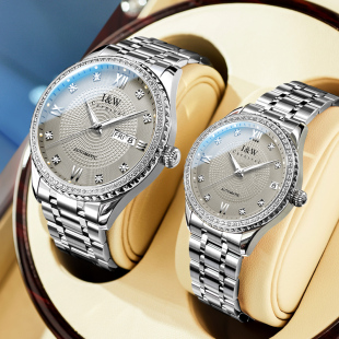 腕表 一对机械表礼物1314手表男女新款 正品 iw爱沃驰情侣手表情侣款