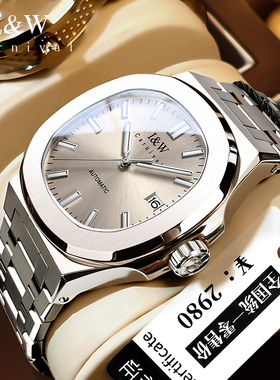 新款iw爱沃驰手表男士全自动机械表氚气鹦鹉螺正品潮男款简约手表