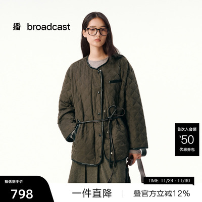 【播奥莱】播圆领休闲羽绒服短款女秋冬宽松保暖外套DDS4RD5280