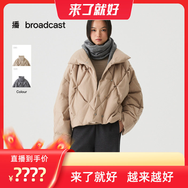 【来了就好】播立领羽绒服短款DDS4RD5247