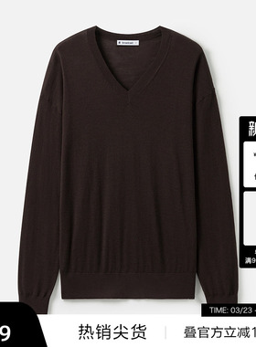 【播奥莱】播商场同款休闲法式冬新100%羊毛针织毛衣女BDR9SD4202