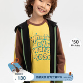 播broadcute童装 假日狂想曲女童男童全棉连帽领拉链外套KEQ2W129