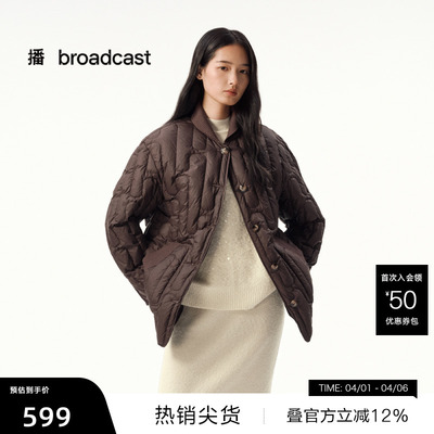 【播奥莱】翻领领短款羽绒服女秋冬保暖外套DDS4RD5281